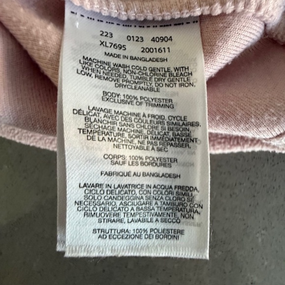 Women's Columbia XL Dusty Pink Lake Aloha Half Zip Fleece - Worn 2x - Picture 7 of 7